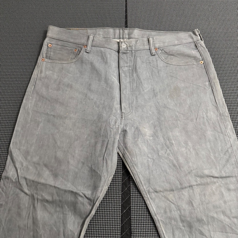 Levi's 501XX 6-Button VTG Fly‎ Jeans Gray Mens 38x32 - Picture 7 of 16